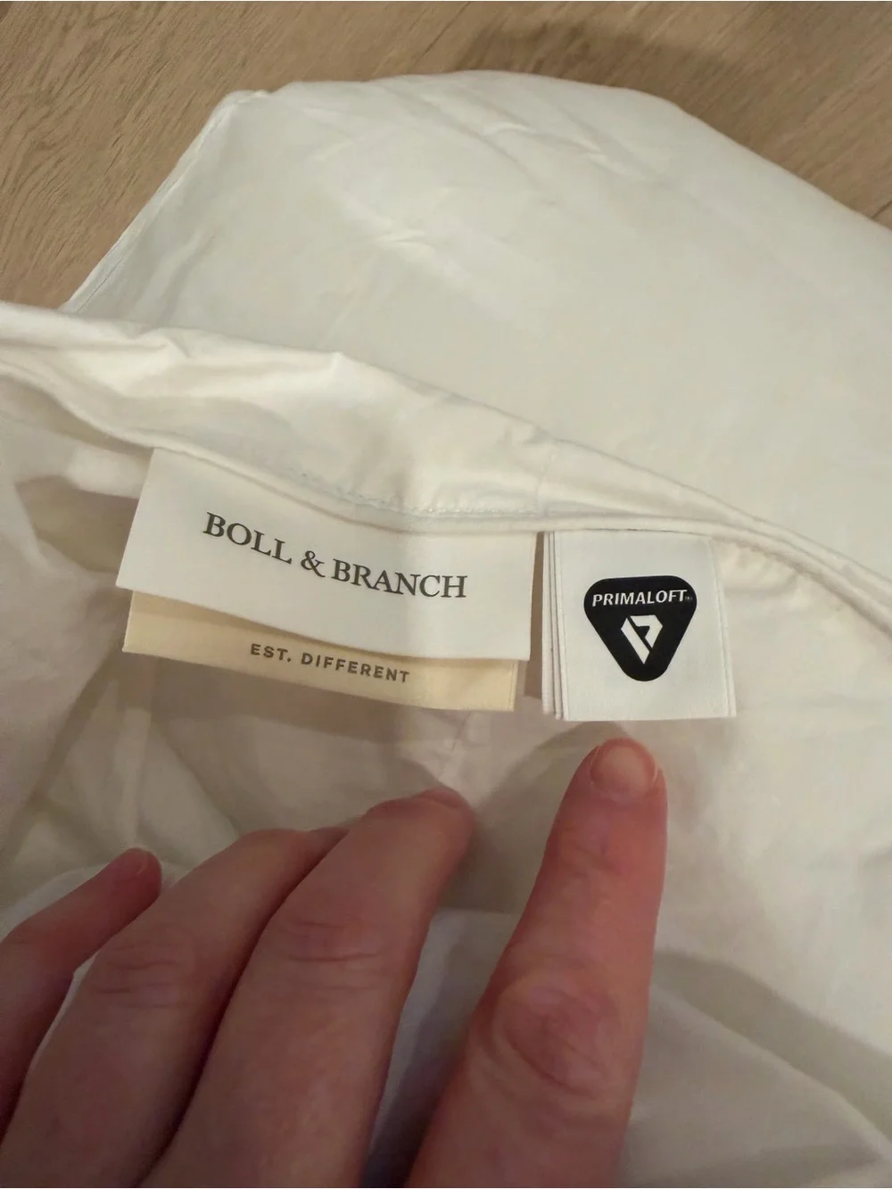 Boll & Branch down alternative duvet insert lightweight king/ california king